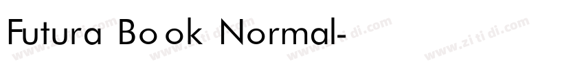 Futura Book Normal字体转换
